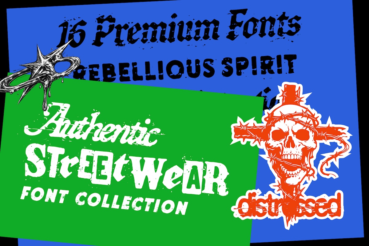 Authentic Streetwear Font Bundle